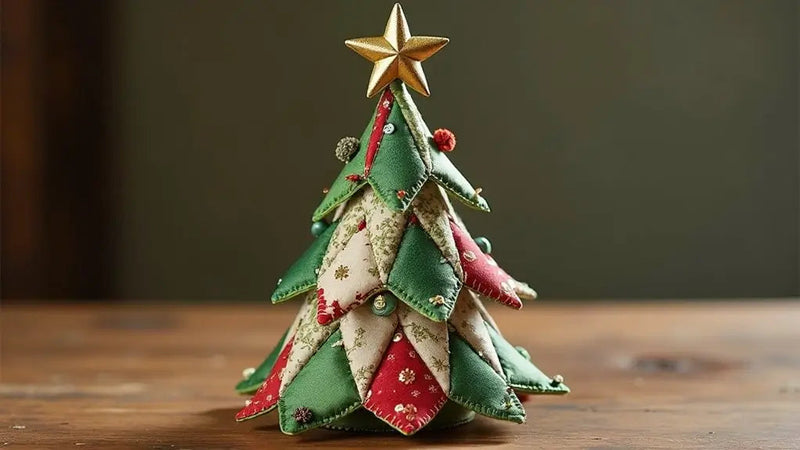 Tuto sapin de Noël en tissu patchwork