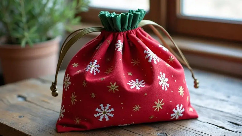 Sac de Noël en tissu à faire soi-même