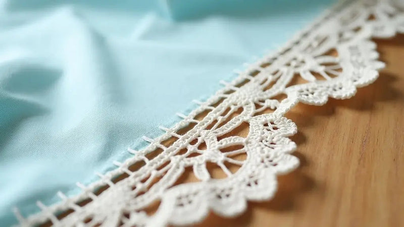 Comment coudre de la dentelle sur un tissu sans que ça gondole ?