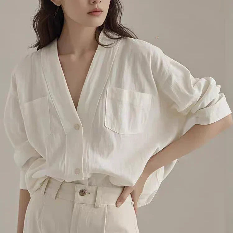 Comment coudre une chemise oversize femme à col en V