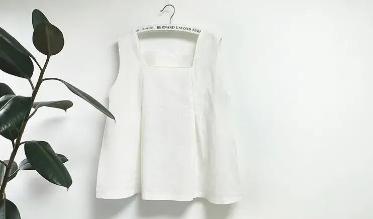 Tutoriel de blouse sans manches à encolure carrée