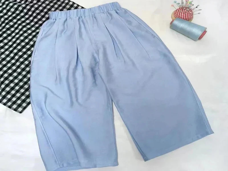 Tutoriel de couture pour pantalon capri à jambes larges