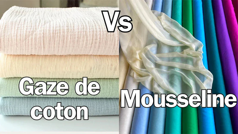 Tissu gaze de coton ou mousseline