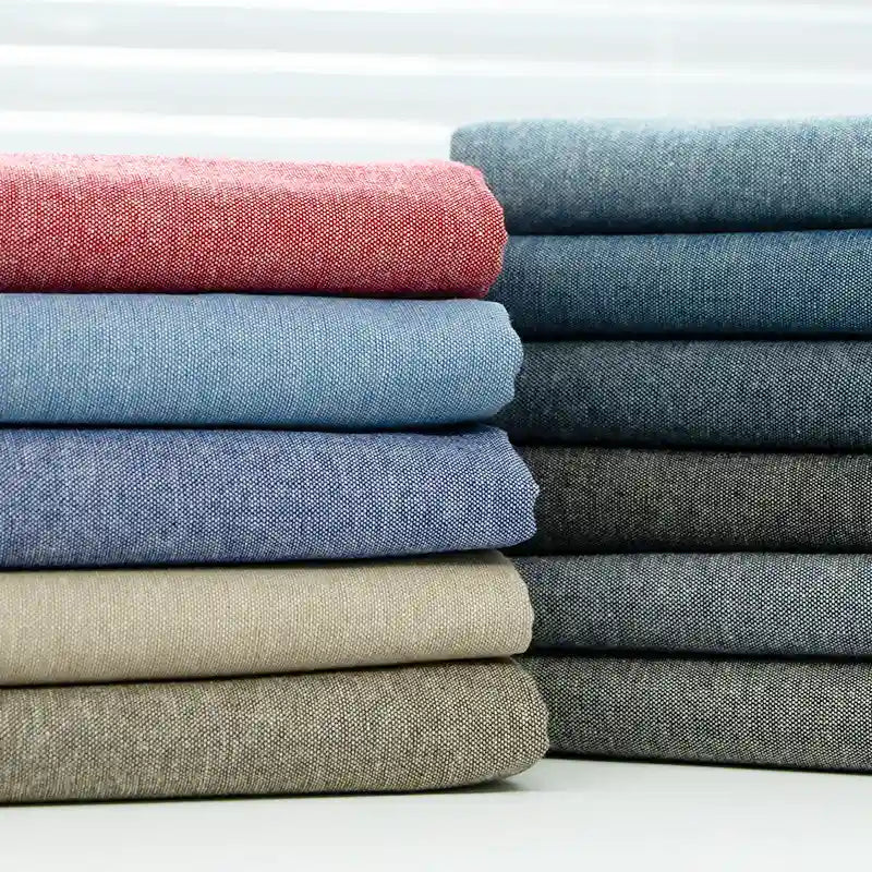 Tissu chambray 100 % coton au mètre