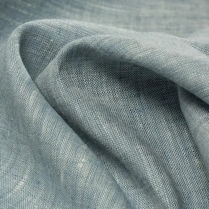 Tissu chambray 100 % lin teint au mètre