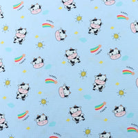 Tissu imprimé vache 100 % polyester au mètre