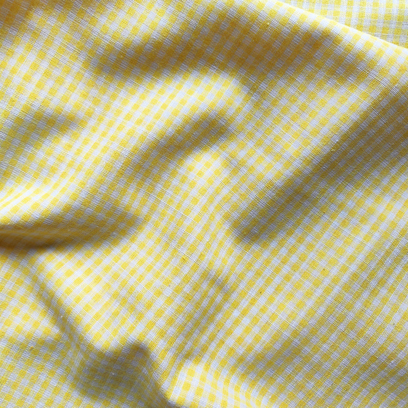 Tissu en lin vichy au mètre