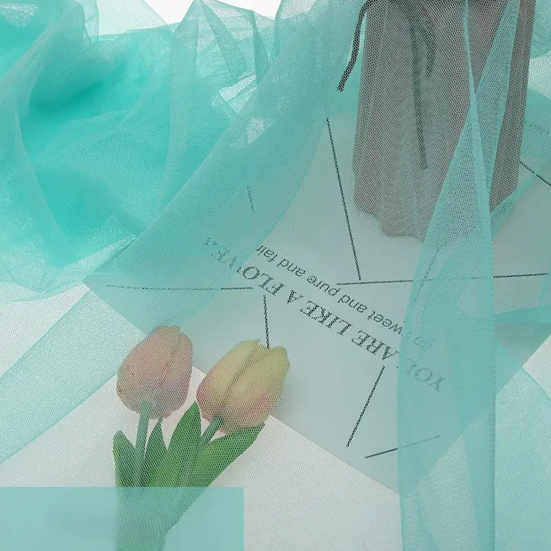 Tissu tulle uni en polyester au mètre