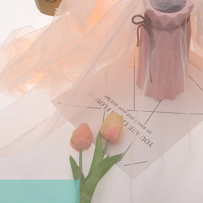 Tissu tulle uni en polyester au mètre