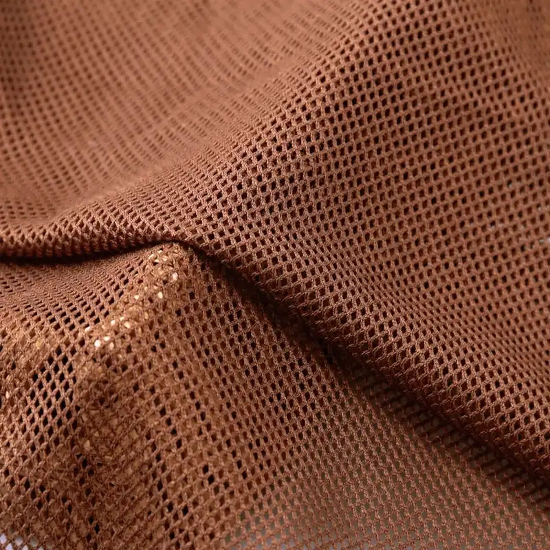 Tissu mesh polyester uni au mètre