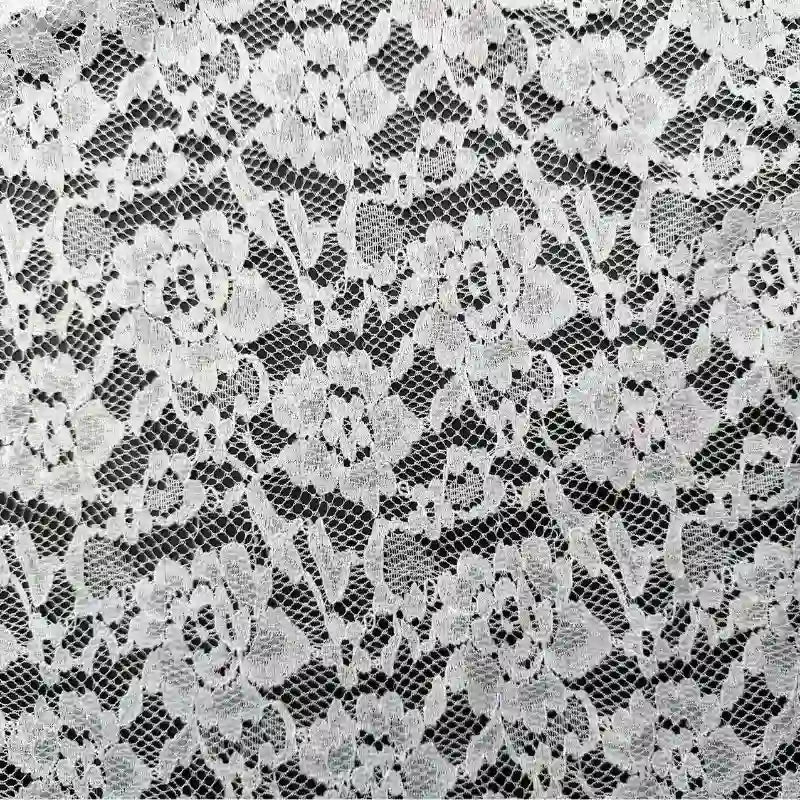 Tissu en dentelle fleurie au mètre