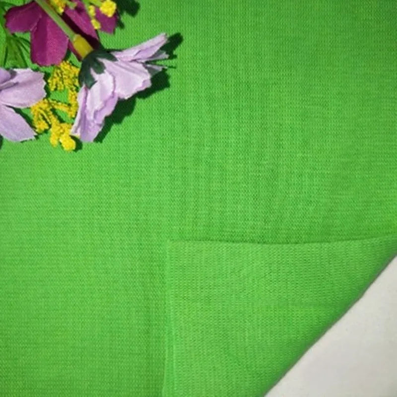 Maille côtelée fine 1x1 en coton au mètre