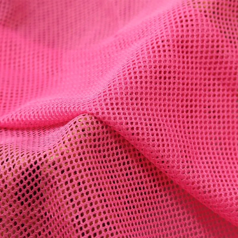 Tissu mesh polyester uni au mètre