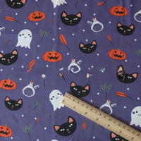 Tissu imprimé Halloween 100 % coton au mètre