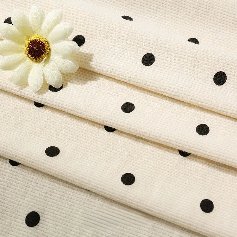 Tissu côtelé imprimé cœur 2x2 au mètre