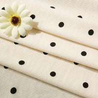 Tissu côtelé imprimé cœur 2x2 au mètre