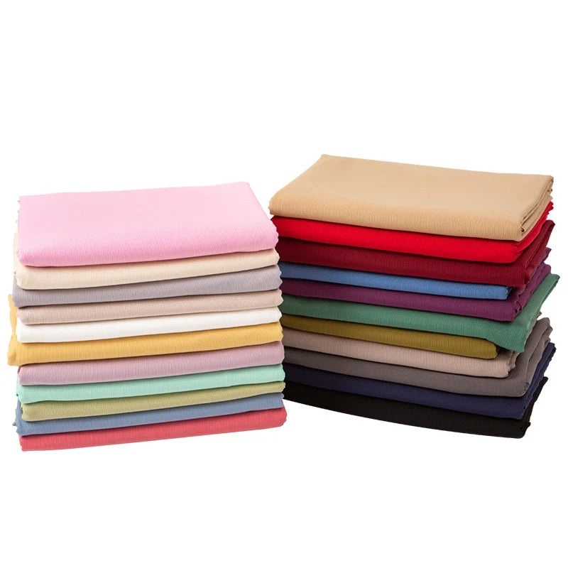 Tissu côtelé fin extensible 2x2 au mètre