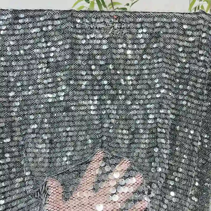 Tissu tulle à sequins au mètre