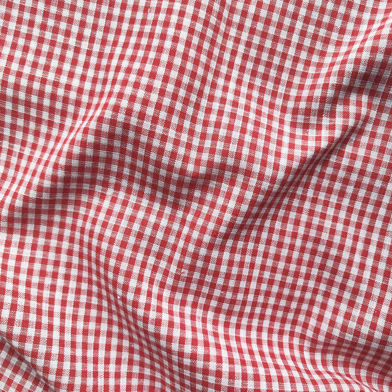 Tissu en lin vichy au mètre