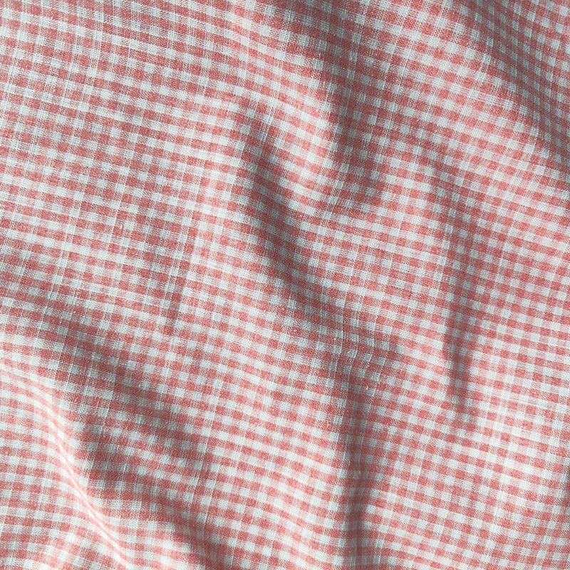 Tissu en lin vichy au mètre
