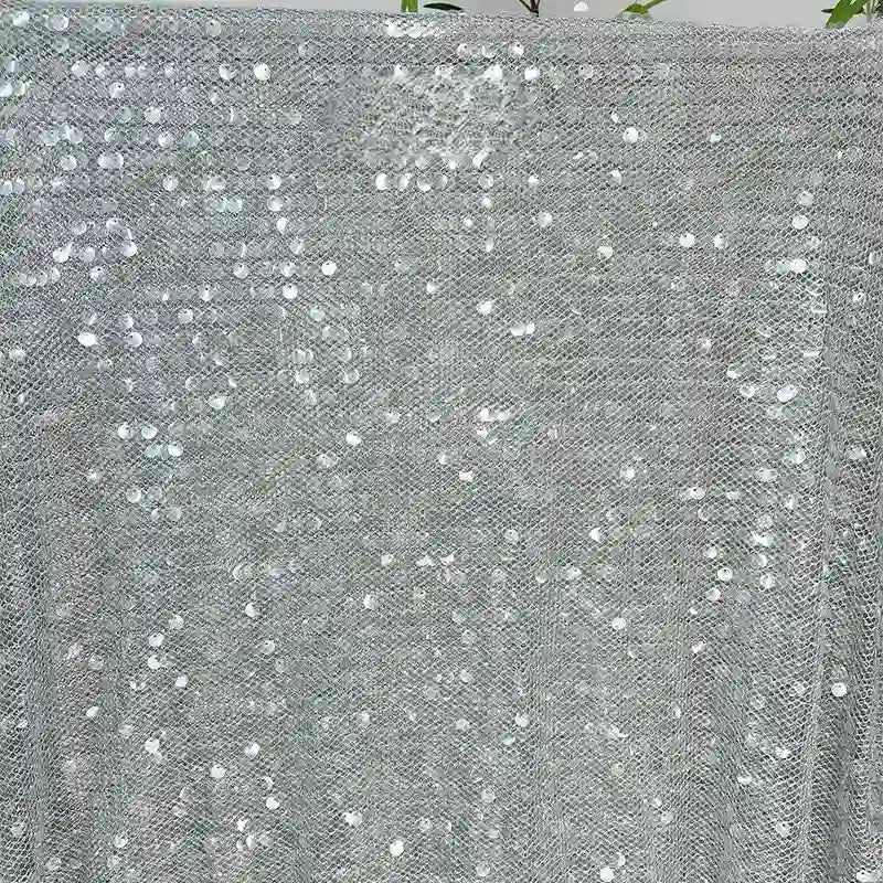 Tissu tulle à sequins au mètre