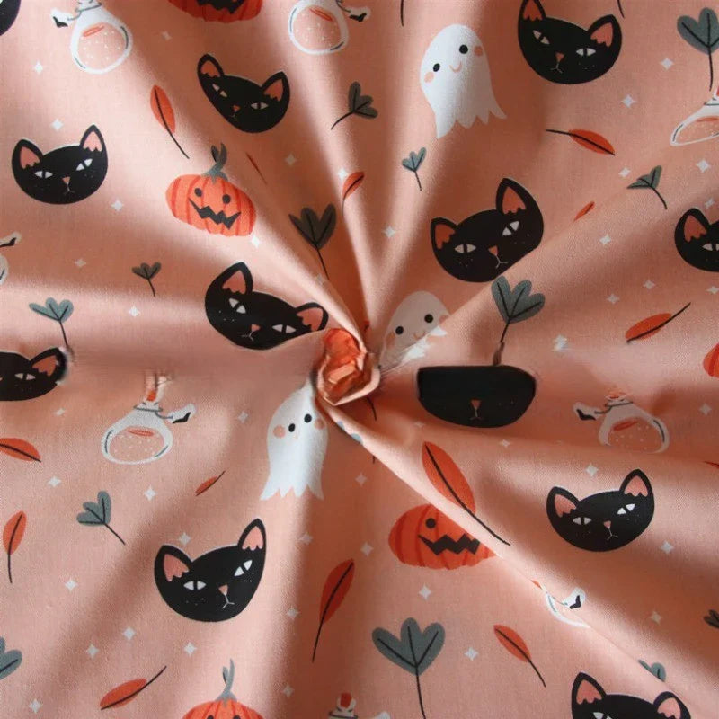 Tissu imprimé Halloween 100 % coton au mètre