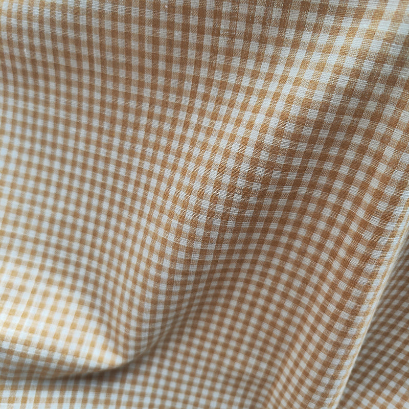Tissu en lin vichy au mètre