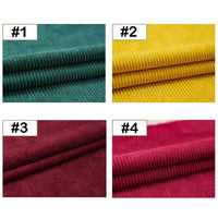 Tissu velours côtelé 8 côtes uni au mètre