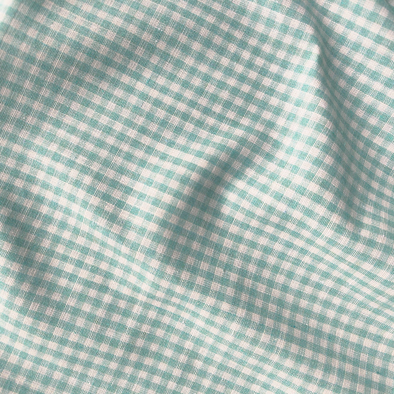 Tissu en lin vichy au mètre