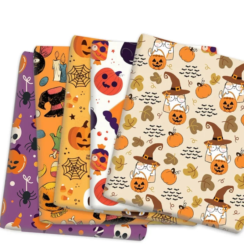 Tissu pour patchwork d'Halloween au mètre