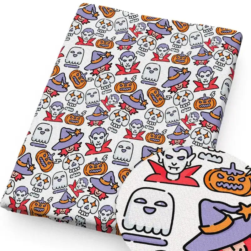 Tissu pour patchwork d'Halloween au mètre