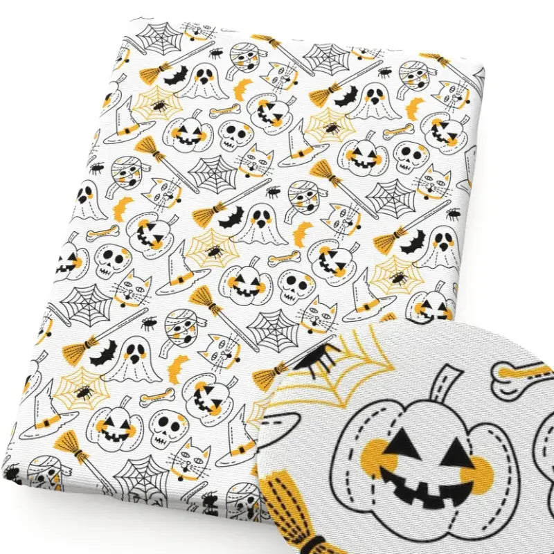 Tissu pour patchwork d'Halloween au mètre