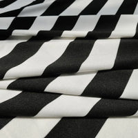 Ponte Roma rayé noir et blanc au mètre