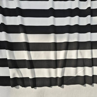 Ponte Roma rayé noir et blanc au mètre