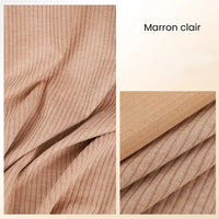 Tissu côtelé suédé au mètre : maille côtelée épaisse et extensible