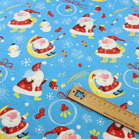Tissu en coton imprimé à motifs de Noël au mètre