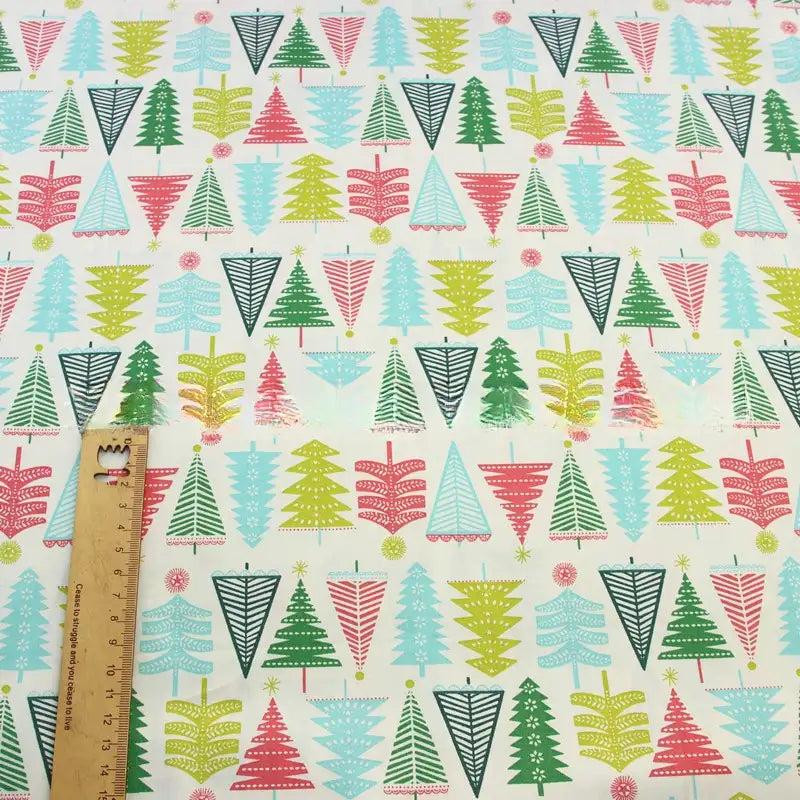 Tissu en coton imprimé à motifs de Noël au mètre