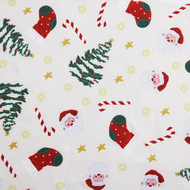 Tissu de Noël imprimé façon dessin animé au mètre