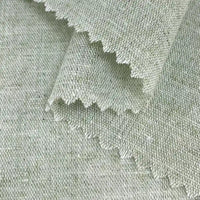 Tissu chambray en mélange coton-lin au mètre