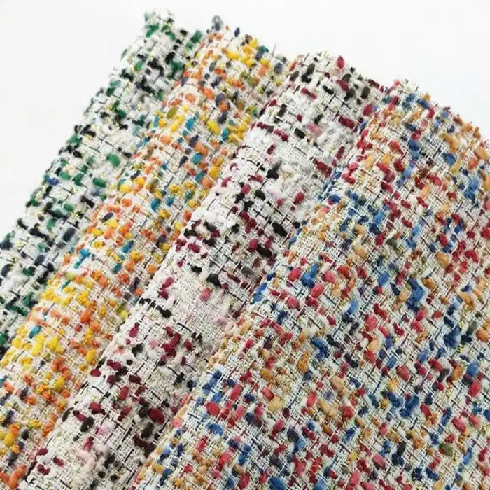 Tissu en tweed coloré au mètre