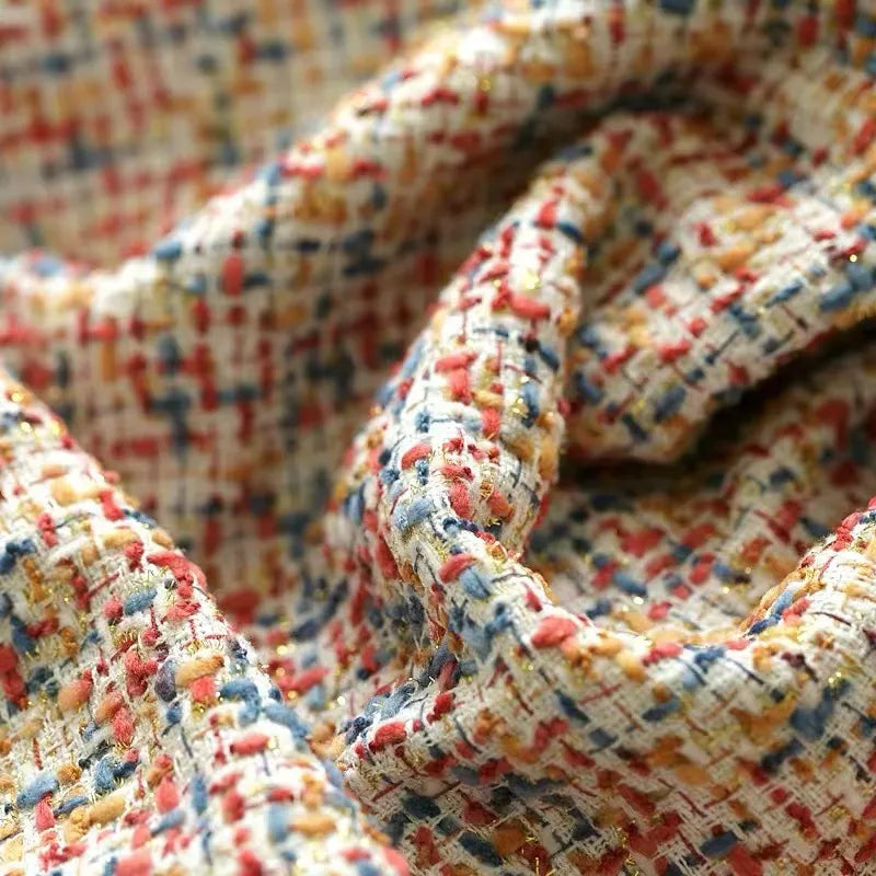 Tissu en tweed coloré au mètre