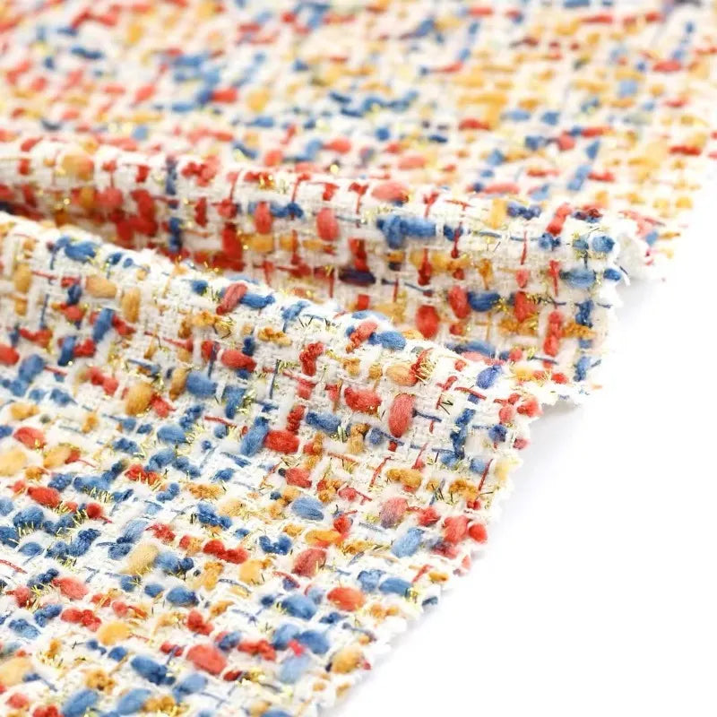 Tissu en tweed coloré au mètre