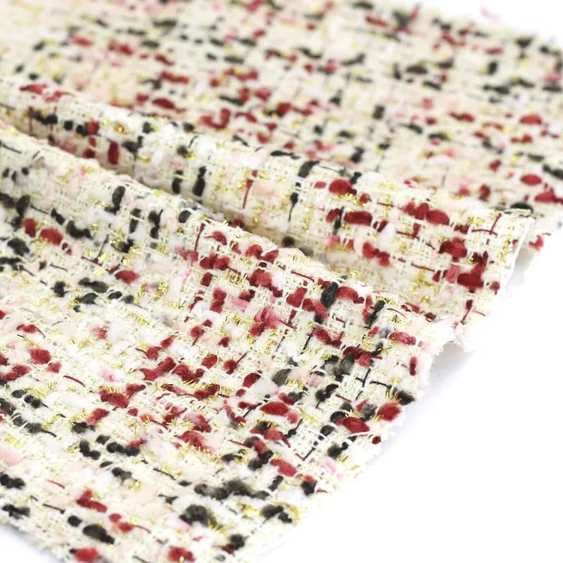 Tissu en tweed coloré au mètre