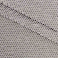 Gros plan sur le Velours côtelé coton 8 côtes uni de Longan Craft France, montrant ses stries parallèles texturées, parfaites pour les projets de bricolage de couture, les vêtements, les accessoires et la décoration.