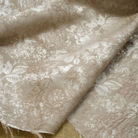Tissu brocart à motif pivoine en relief au mètre | Tissu brocart floral style chinois
