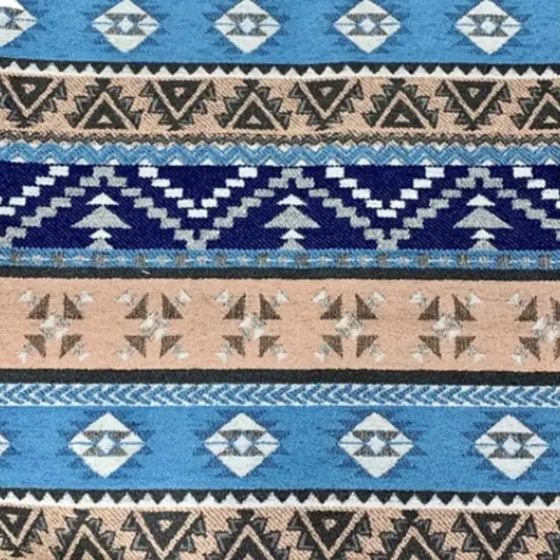 Tissu chenille tissé style ethnique au mètre