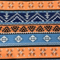 Tissu chenille tissé style ethnique au mètre