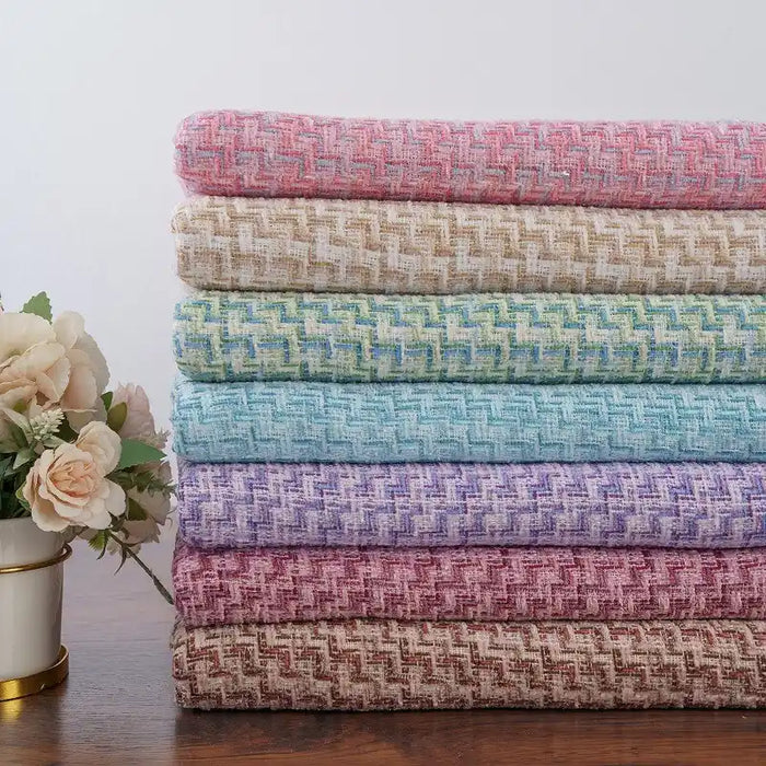 Tissu en tweed chenille tendance au mètre