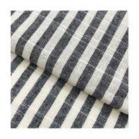Tissu chambray coton à fines rayures au mètre