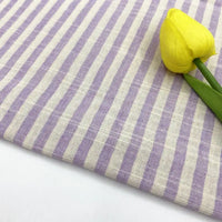 Tissu chambray coton à fines rayures au mètre